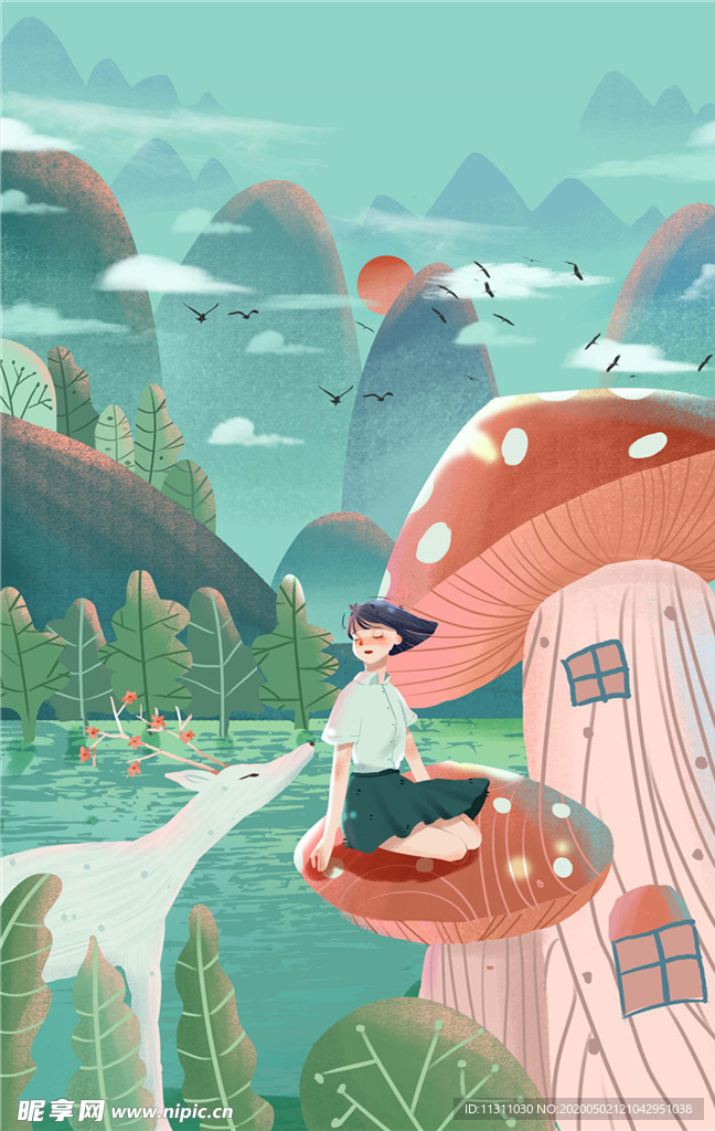 五一劳动节插画海报