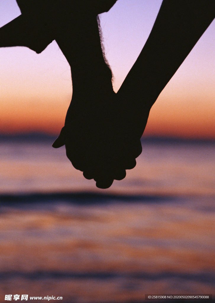 人物剪影轮廓摄影图片