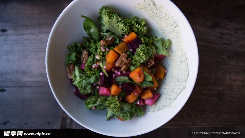 蔬菜沙拉素食图片