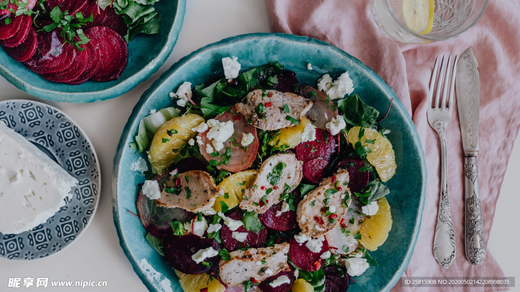 蔬菜沙拉素食图片