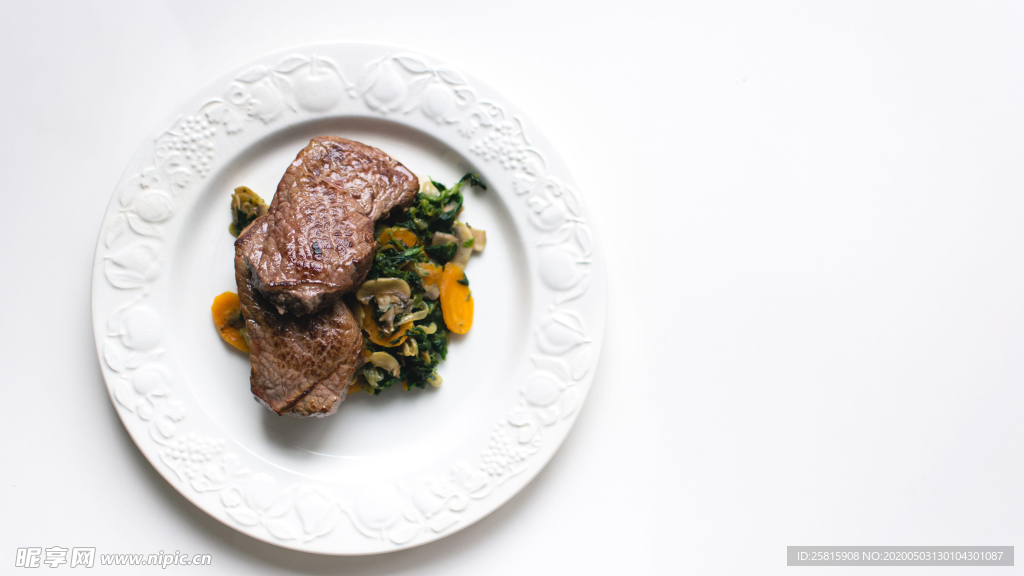 牛排精致美味图片