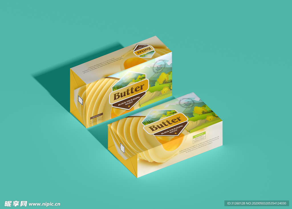 香皂盒包装样机效果