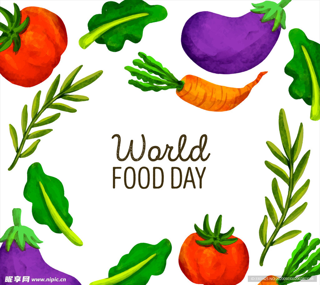 彩绘蔬菜 世界粮食日