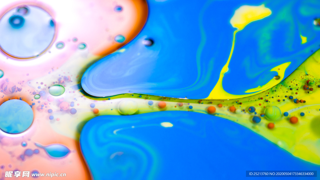 自流体摄影背景图