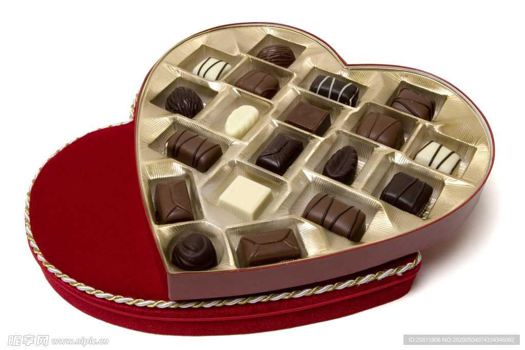 心形巧克力美味可口图片