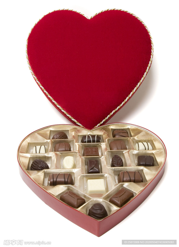 心形巧克力美味可口图片