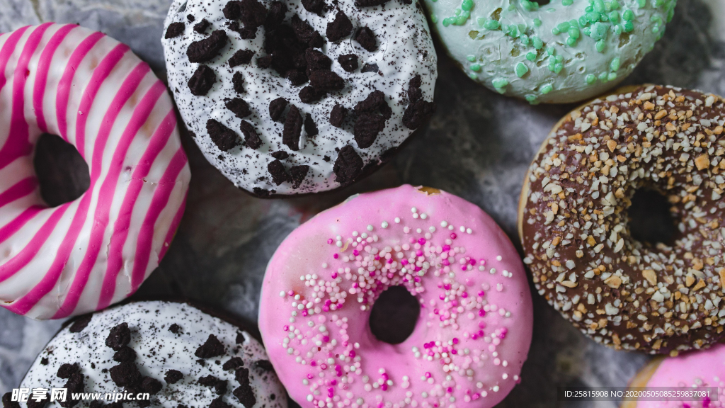 甜甜圈美味烘焙图片