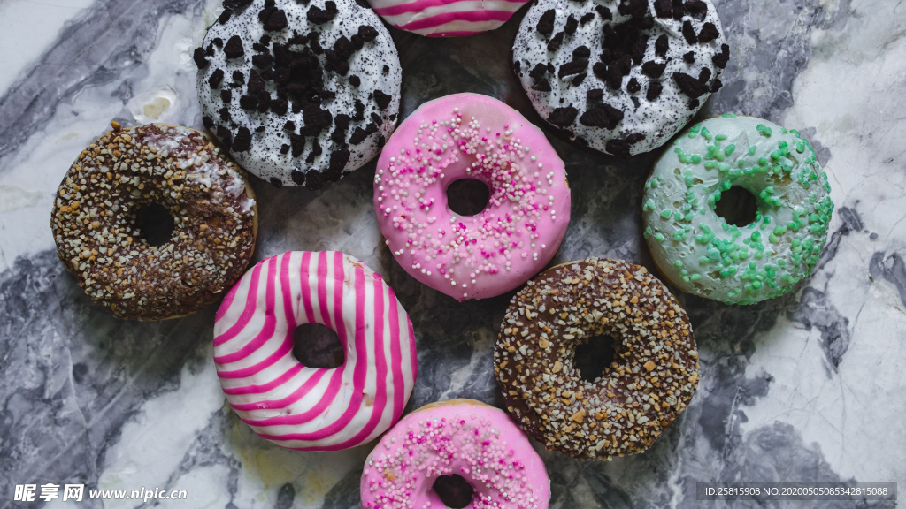 甜甜圈美味烘焙图片