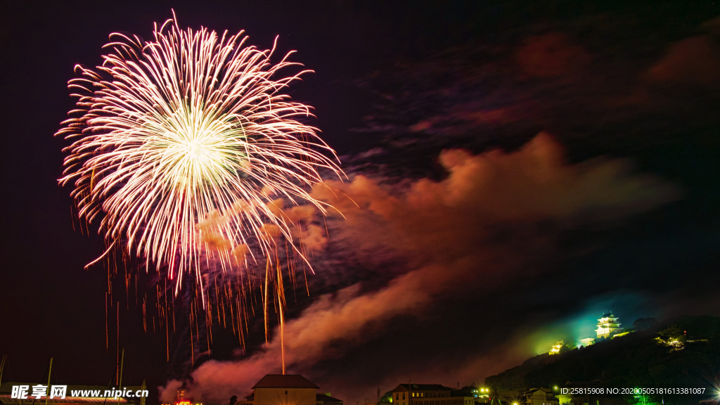 烟花礼花图片