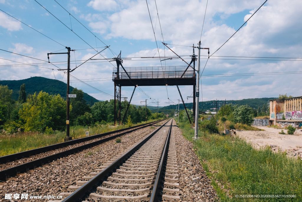 铁路铁轨轨道交通图片