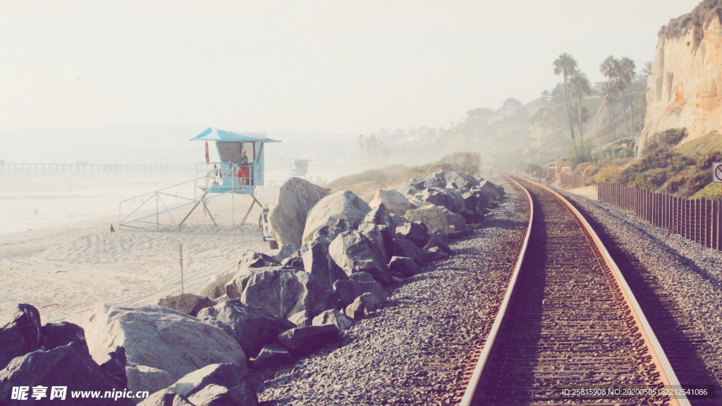 铁路铁轨轨道交通图片