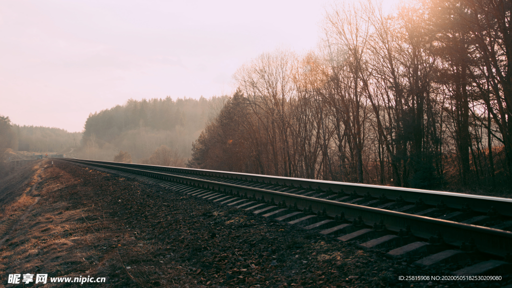 铁路铁轨轨道交通图片