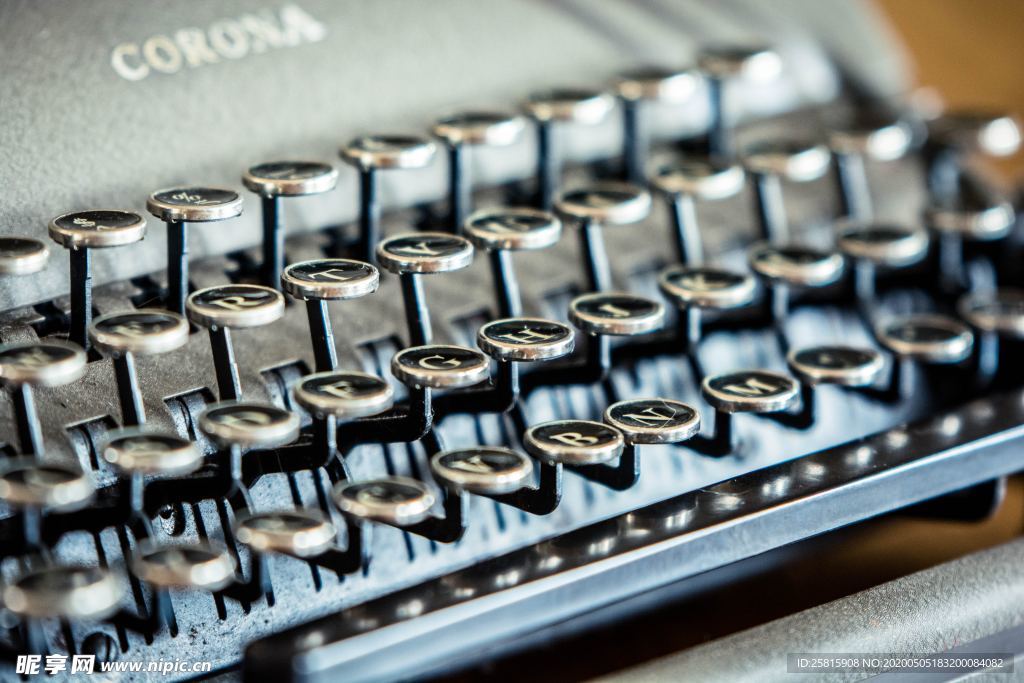 打字机特写图片