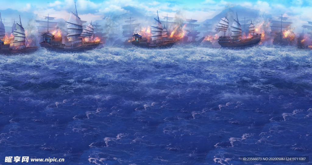 中国风大气插画场景