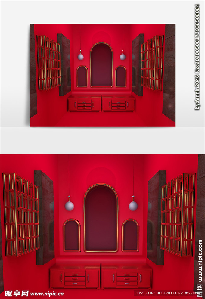 电商C4D创意设计图案