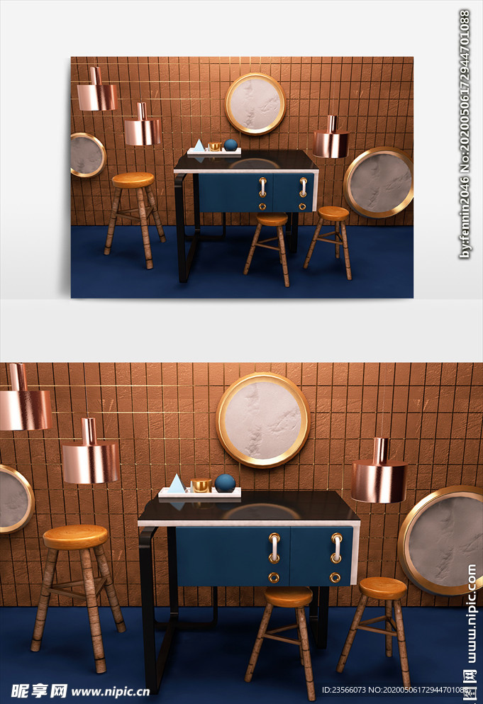 电商C4D创意设计图案