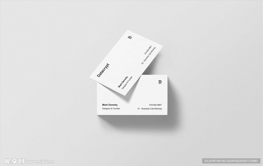 名片样机效果图