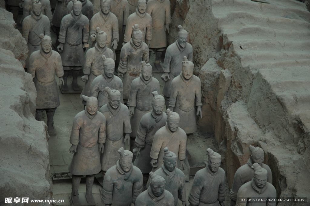 陕西西安兵马俑图片