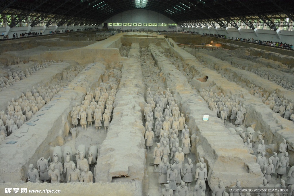 陕西西安兵马俑图片