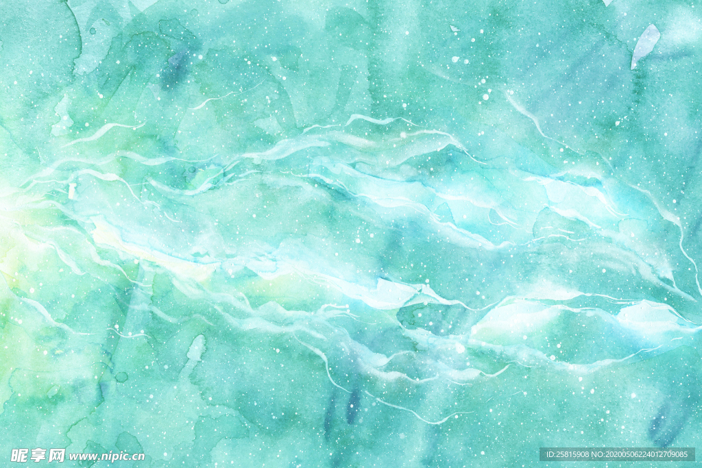 泼墨水彩 彩虹 七彩 色彩 颜