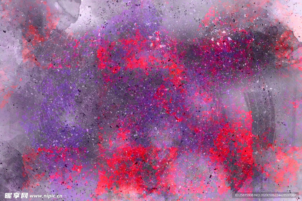 水彩泼墨绚丽图片