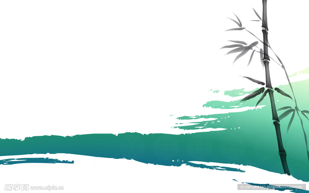 水彩泼墨写意画图片