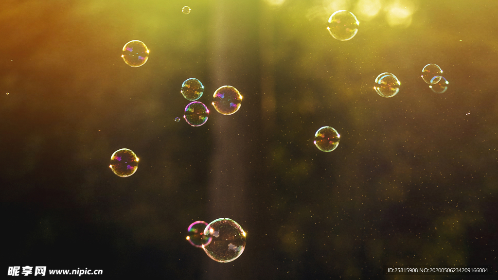 午后泡泡绚丽图片