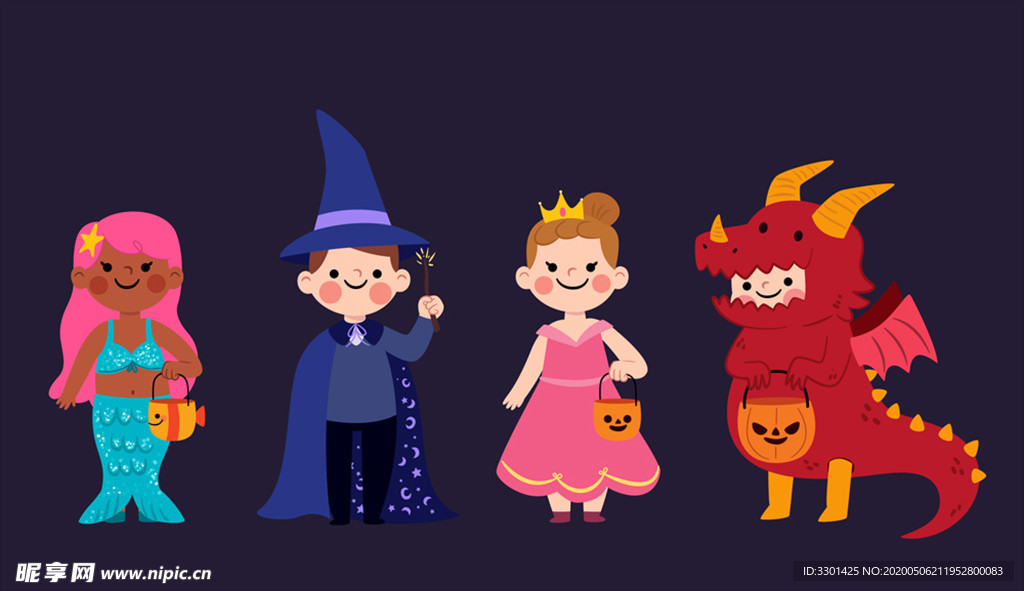 可爱万圣节儿童装扮