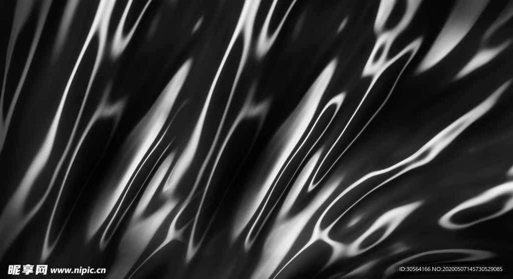 黑色绸缎液体合成背景