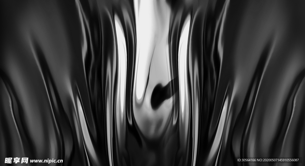 黑色绸缎液体合成背景
