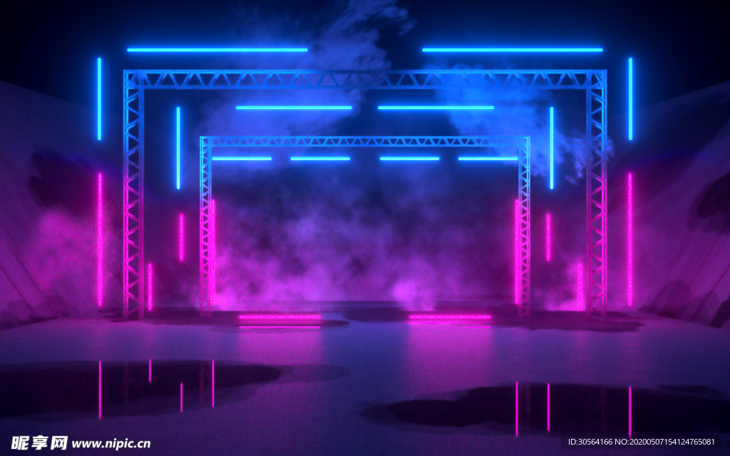 渐变抖音运动工业主体背景