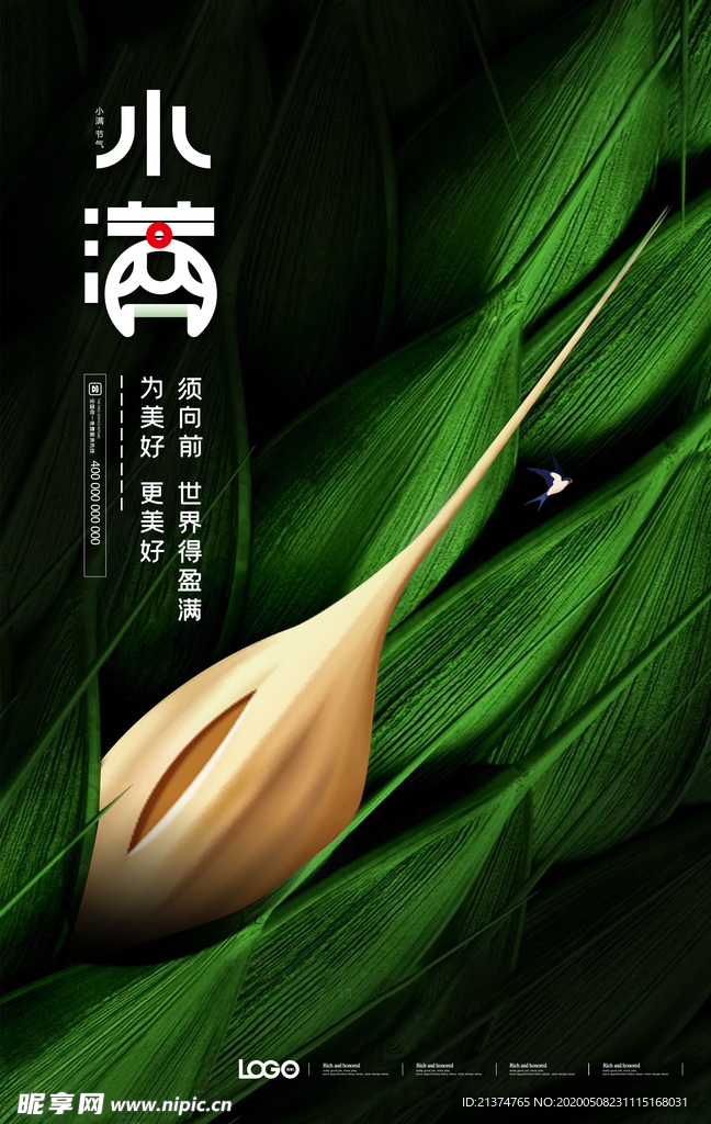 大气小满海报设计