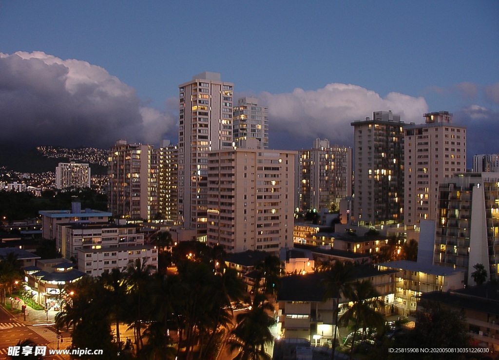 夏威夷檀香山风景图片