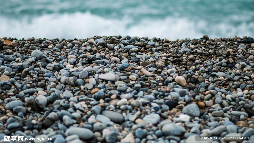 鹅卵石砂石图片