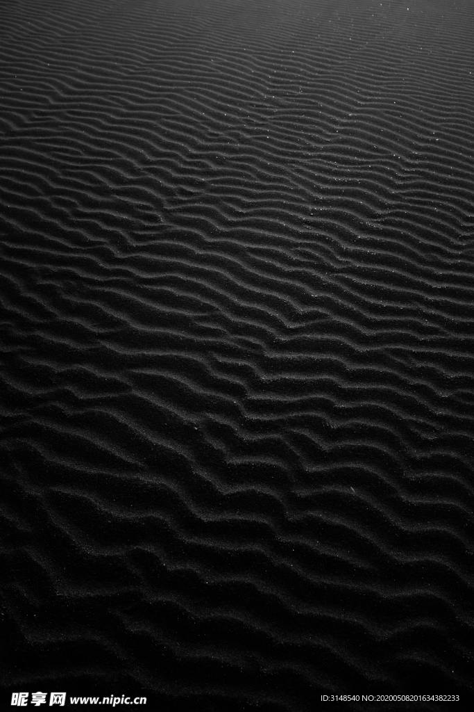黑色波浪纹理