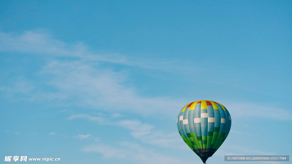热气球缤纷绚丽图片