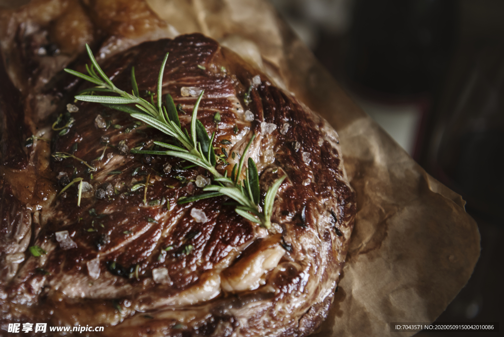 战斧牛排美食摄影