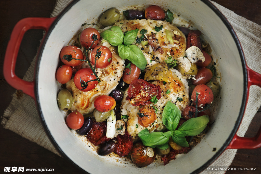 烤鸡肉食品摄影