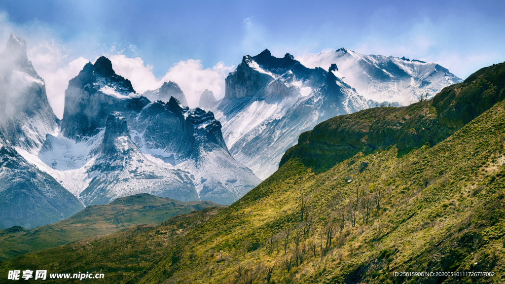 雪山冰川积雪图片