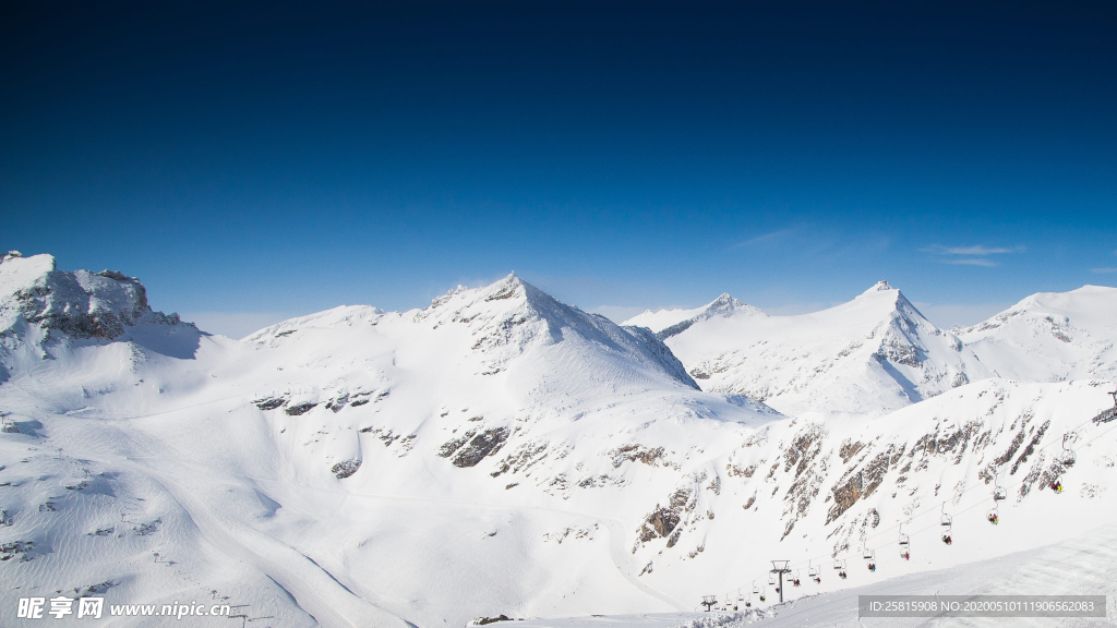 雪山冰川积雪图片