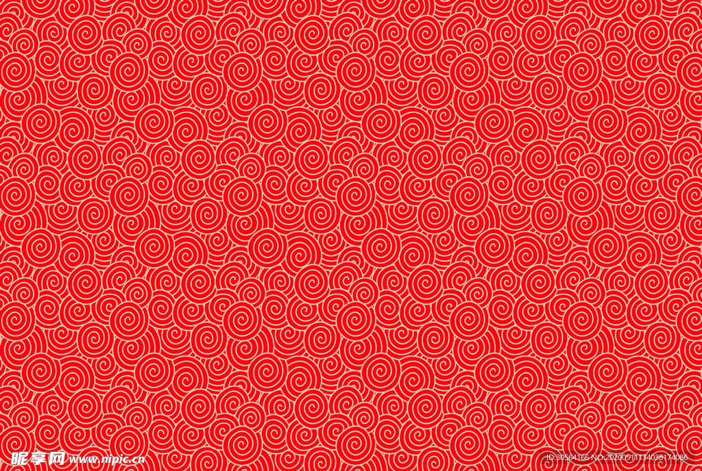 祥云波浪波纹底图红色背景素材