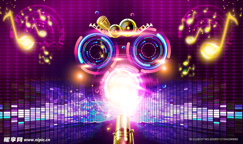 动感音乐背景图