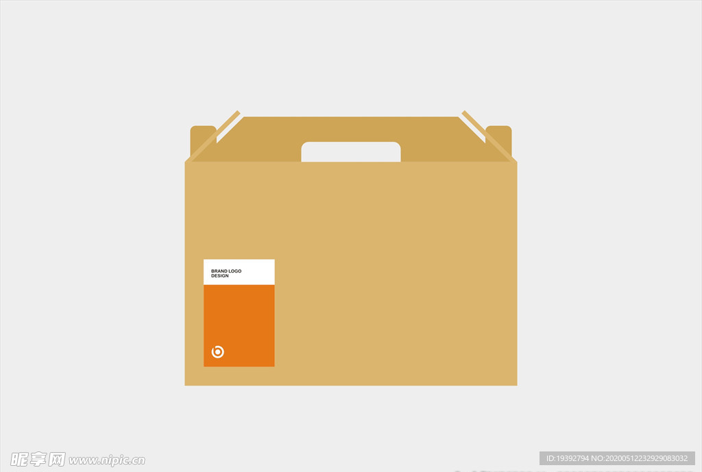 牛皮纸包装矢量效果