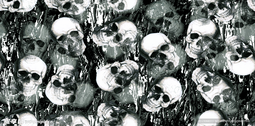 抽象骷髅头
