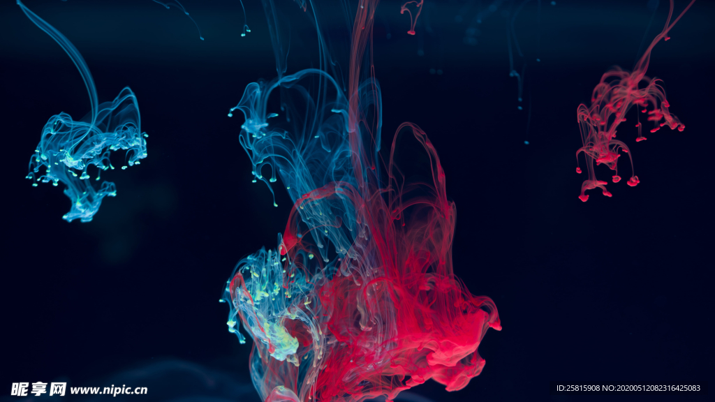 烟雾水彩背景图片