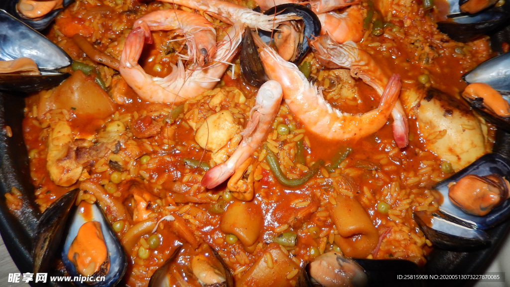 海鲜饭美食图片