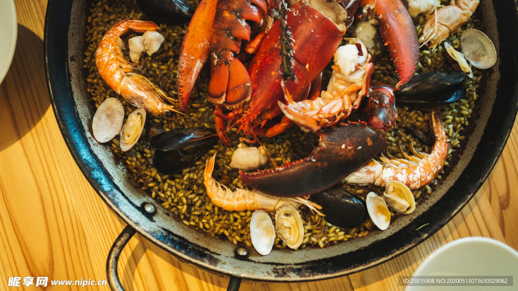 海鲜饭美食图片