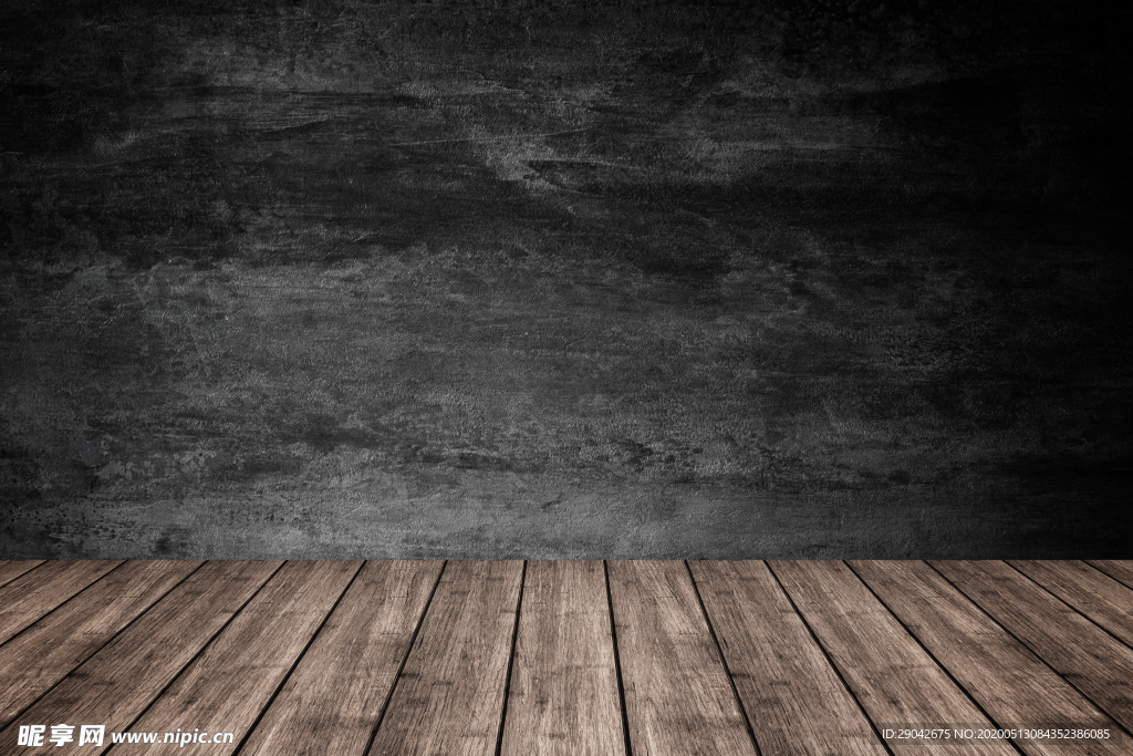 黑色墙面木板背景