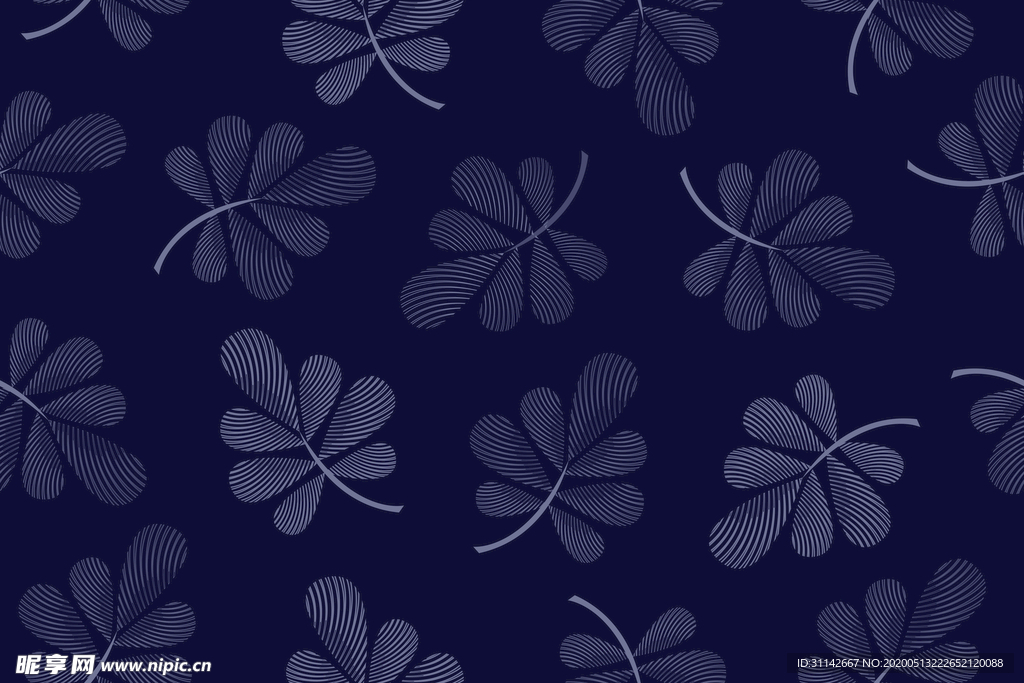 无缝花纹 植物