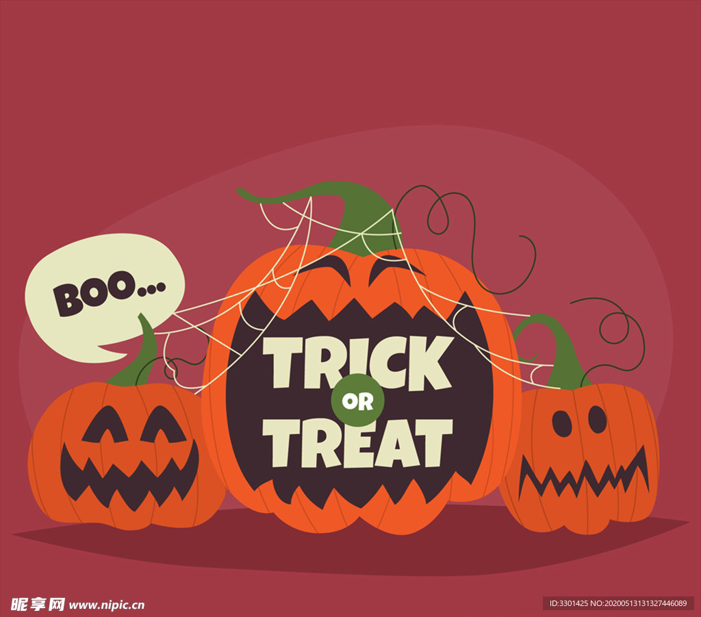 创意万圣节捣蛋南瓜头